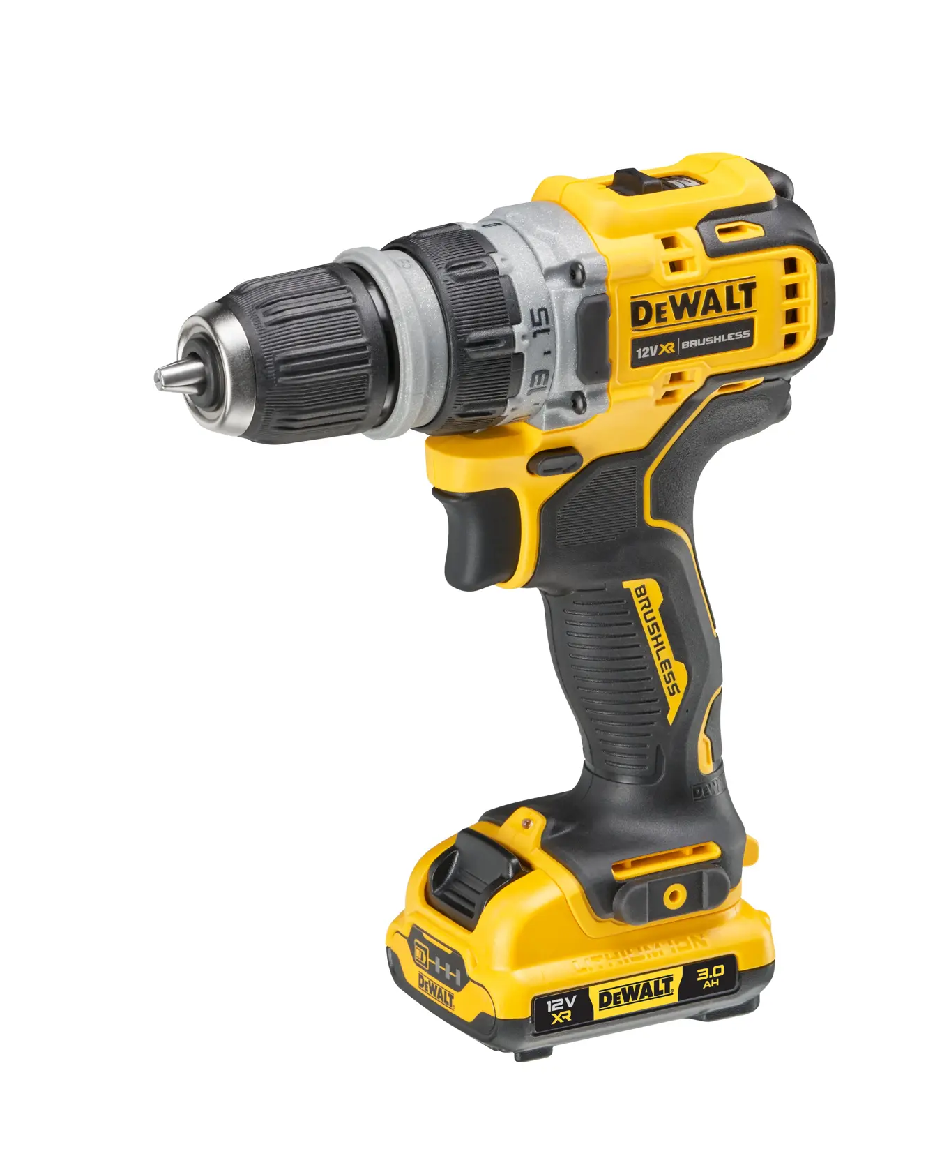 Bezszczotkowa wiertarko-wkrętarka wielogłowicowa - z dwoma akumulatorami 3 Ah DEWALT® 12 V XR®