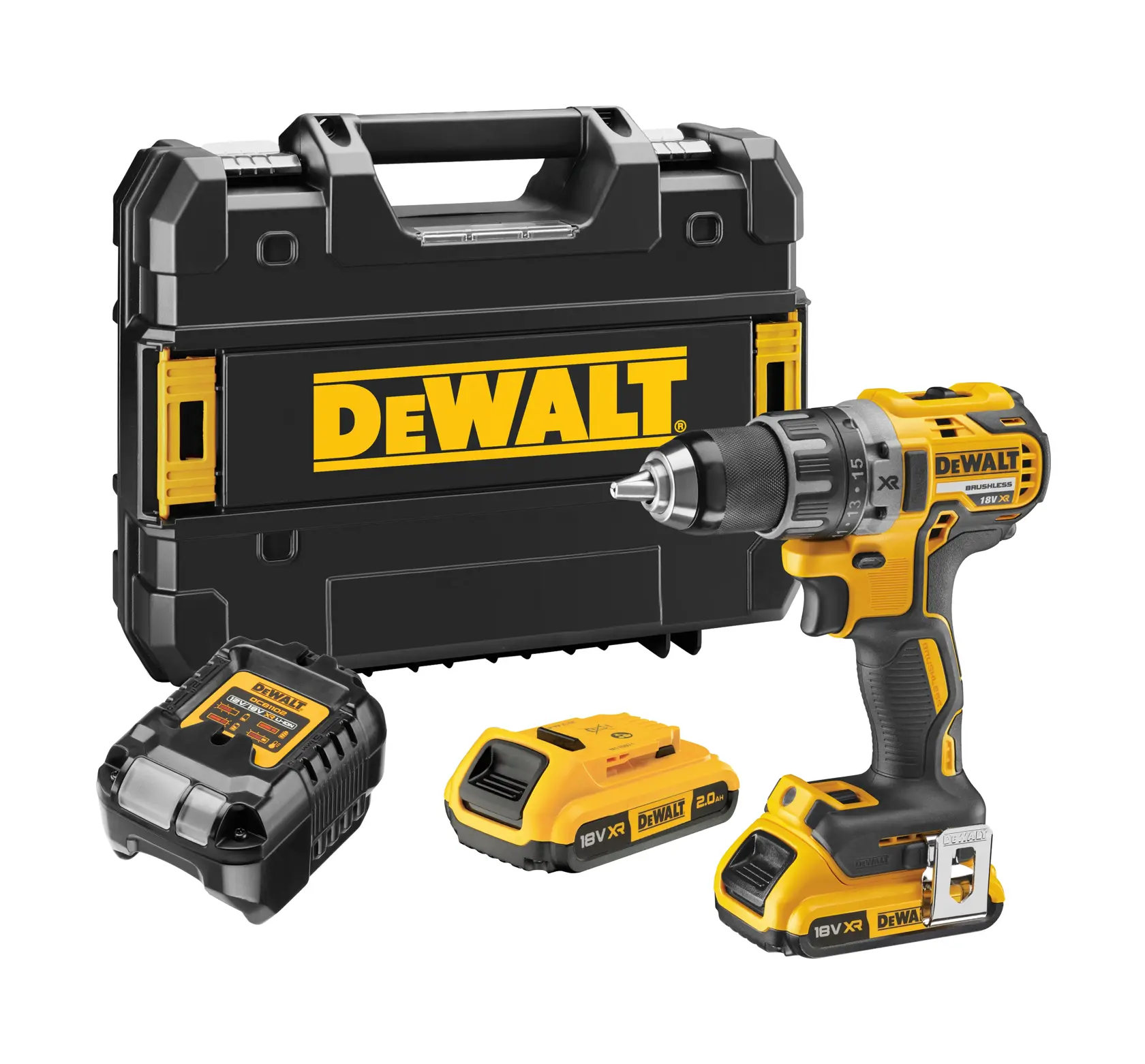 18V XR Wiertarko-wkrętarka 2 X 2Ah