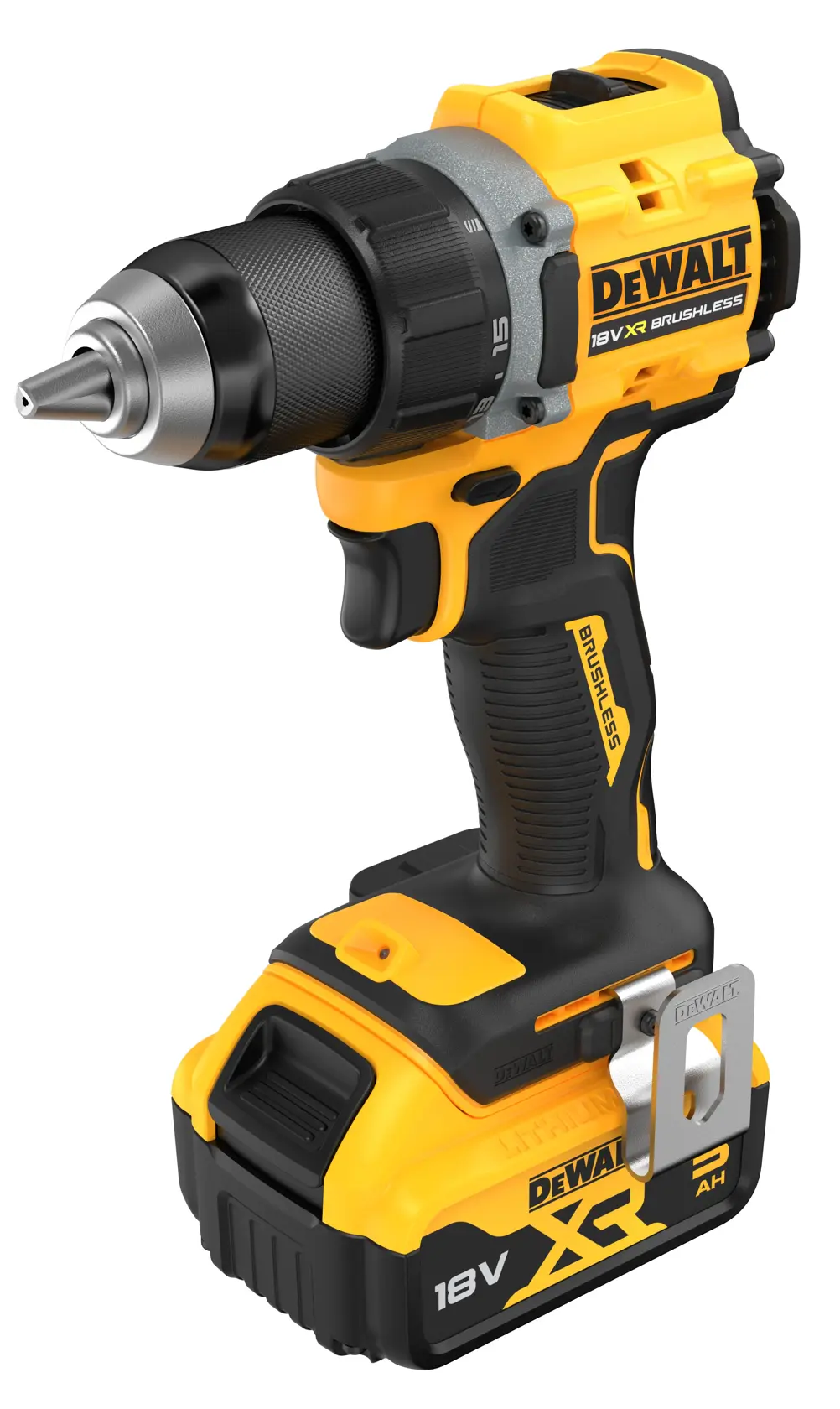 18V XR Wiertarko-wkrętarka kompaktowa bezszczotkowa- 2 x 5Ah