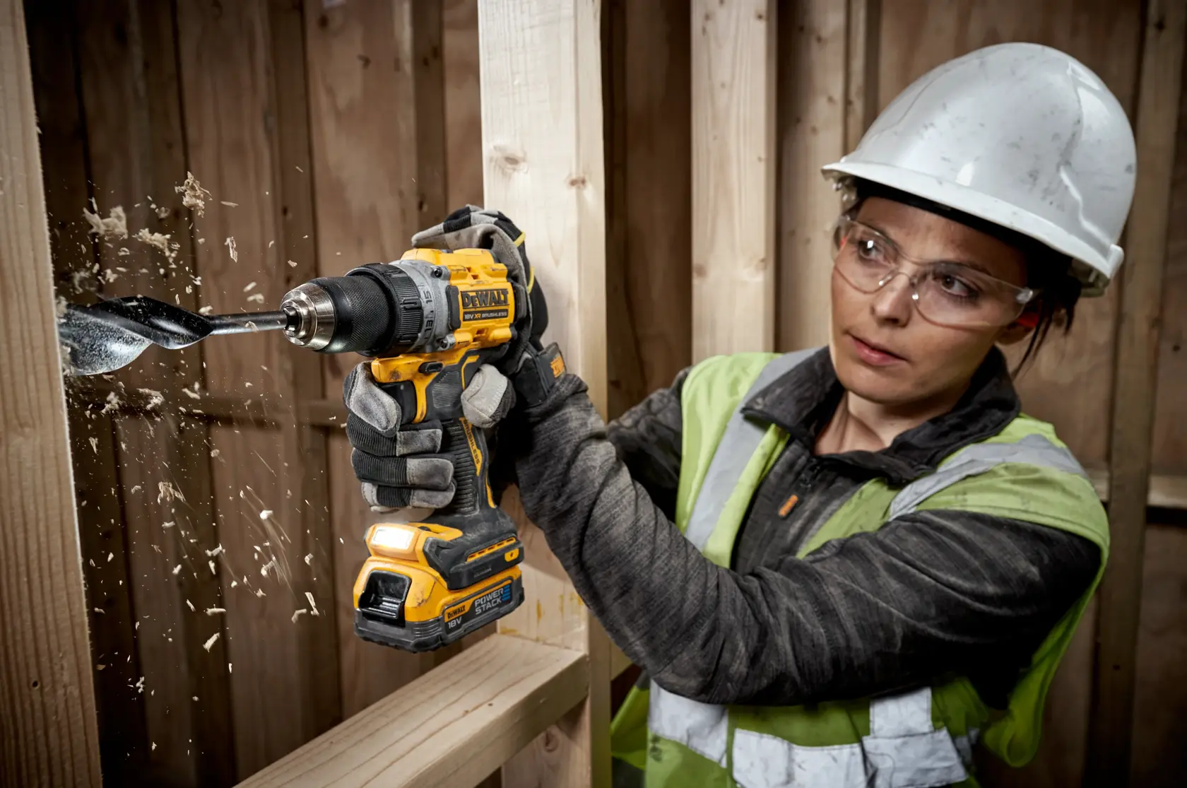 Bezszczotkowa wiertarko-wkrętarka - 1 akumulator POWERSTACK™ 1,7 Ah DEWALT® 18 V XR®