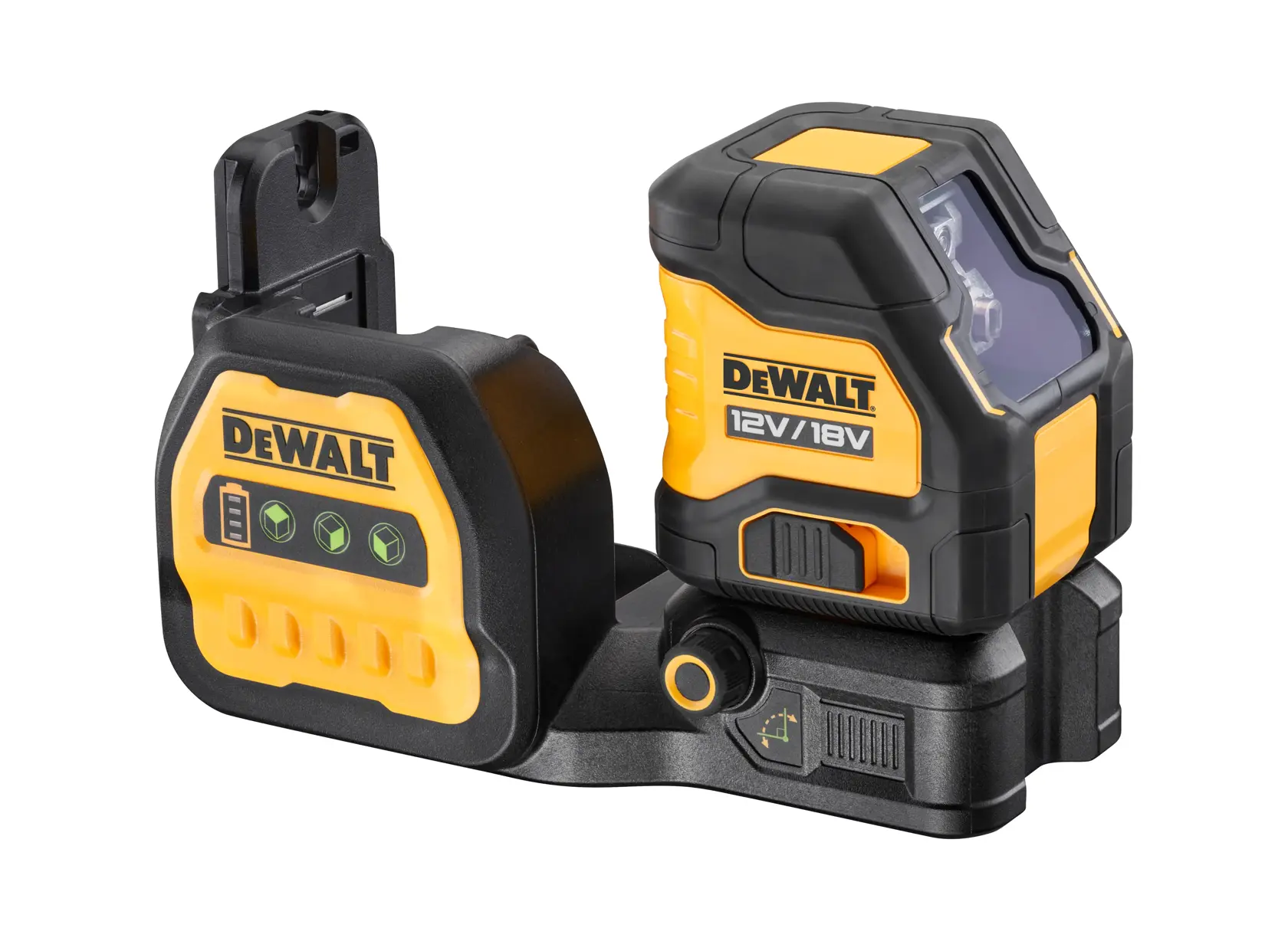 Kompaktowy laser krzyżowy 3 x 360° o zielonej wiązce DEWALT® 12 V / 18 V XR® (samo narzędzie)