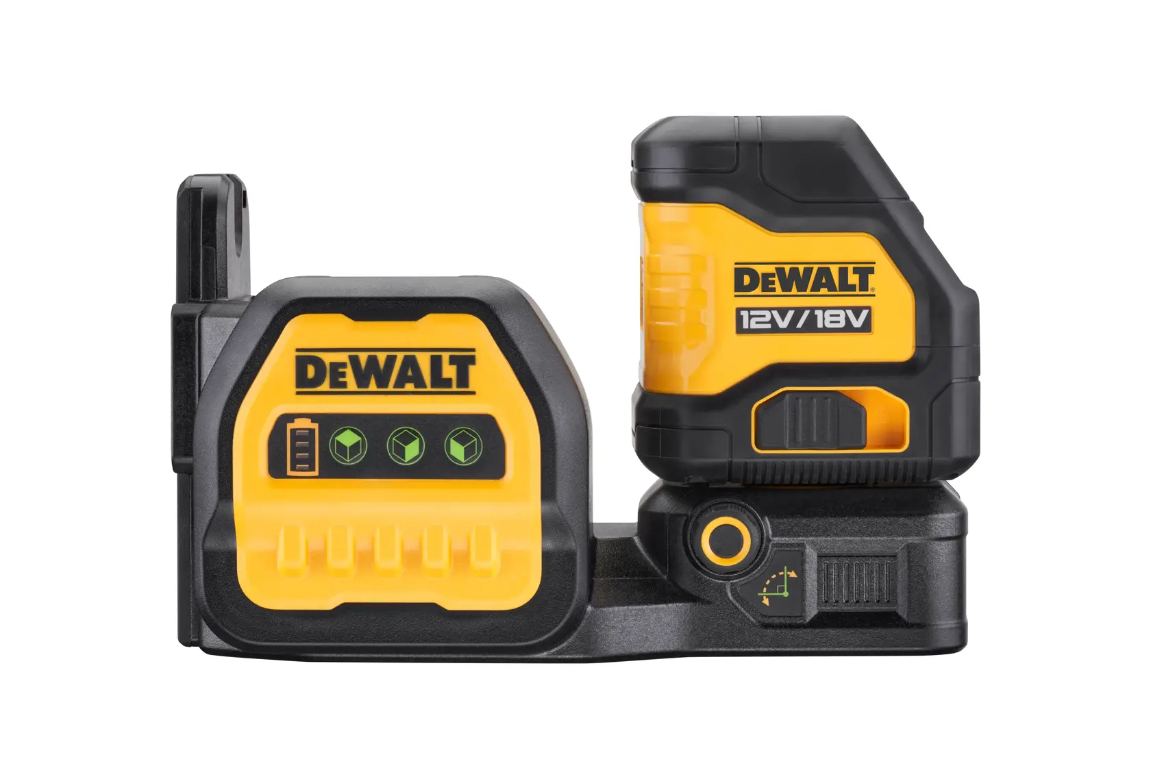 Kompaktowy laser krzyżowy 3 x 360° o zielonej wiązce DEWALT® 12 V / 18 V XR® (samo narzędzie)