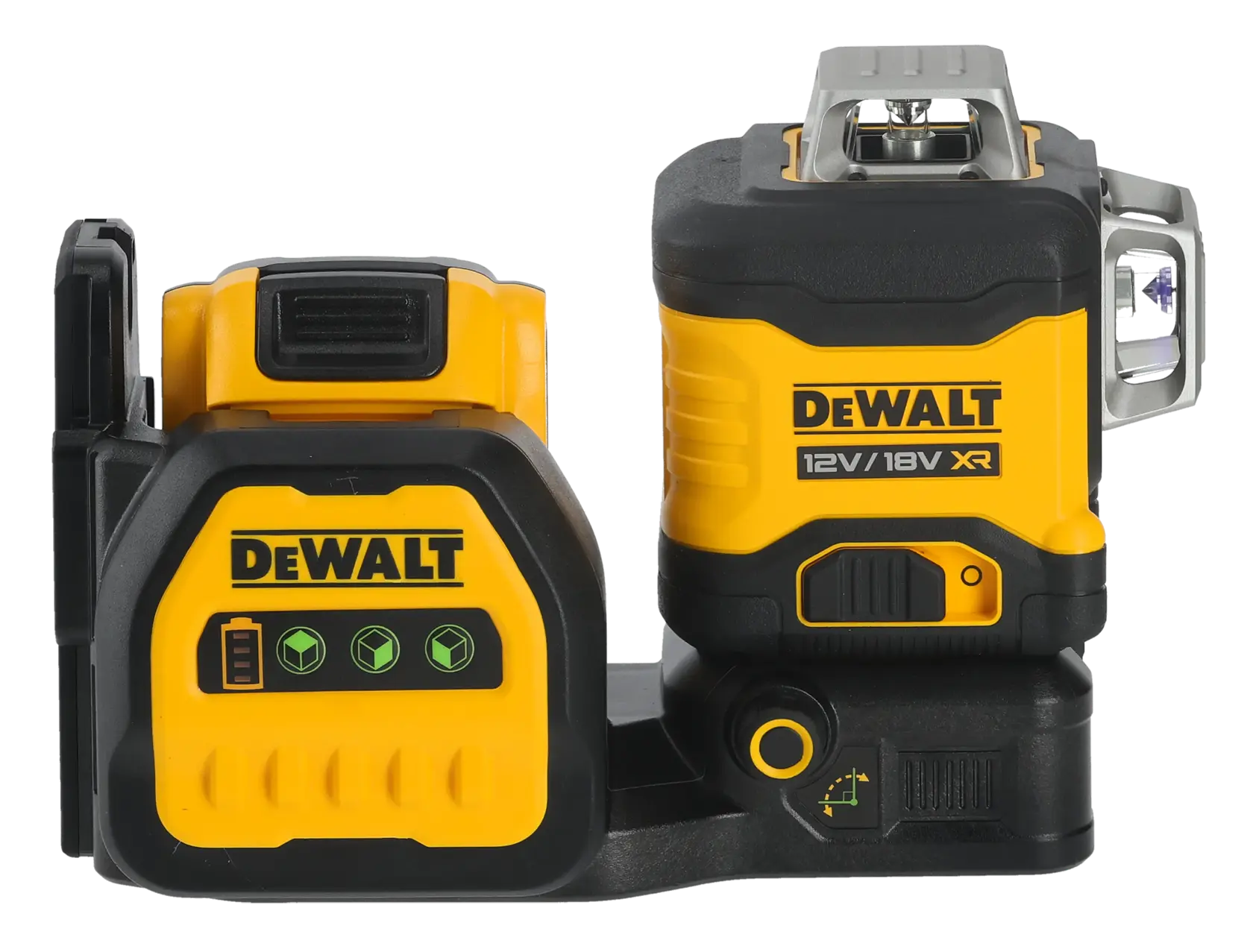 18V/12V XR 3 X 360 ZIELONY LASER 1X2Ah