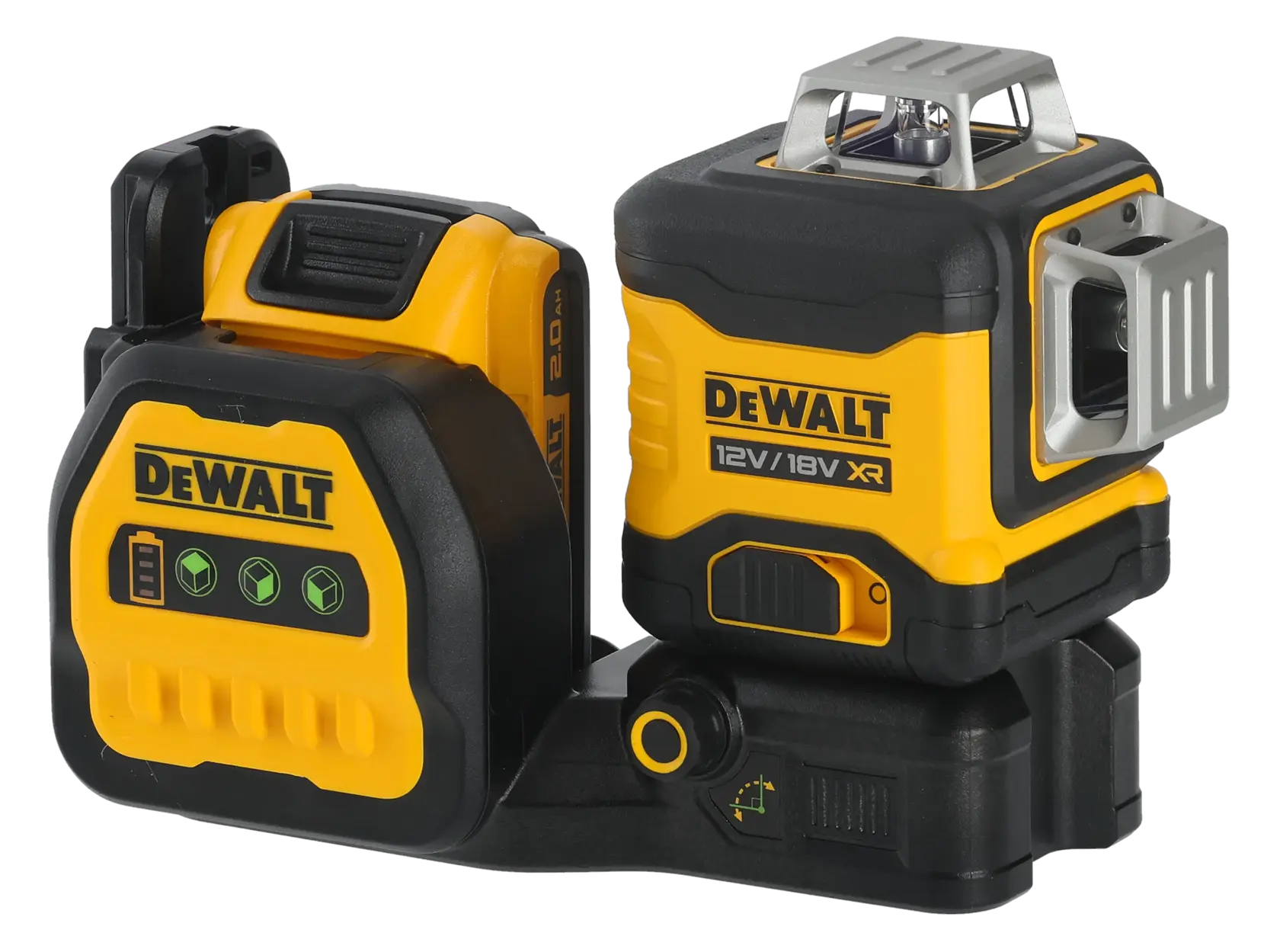 18V/12V XR 3 X 360 ZIELONY LASER 1X2Ah