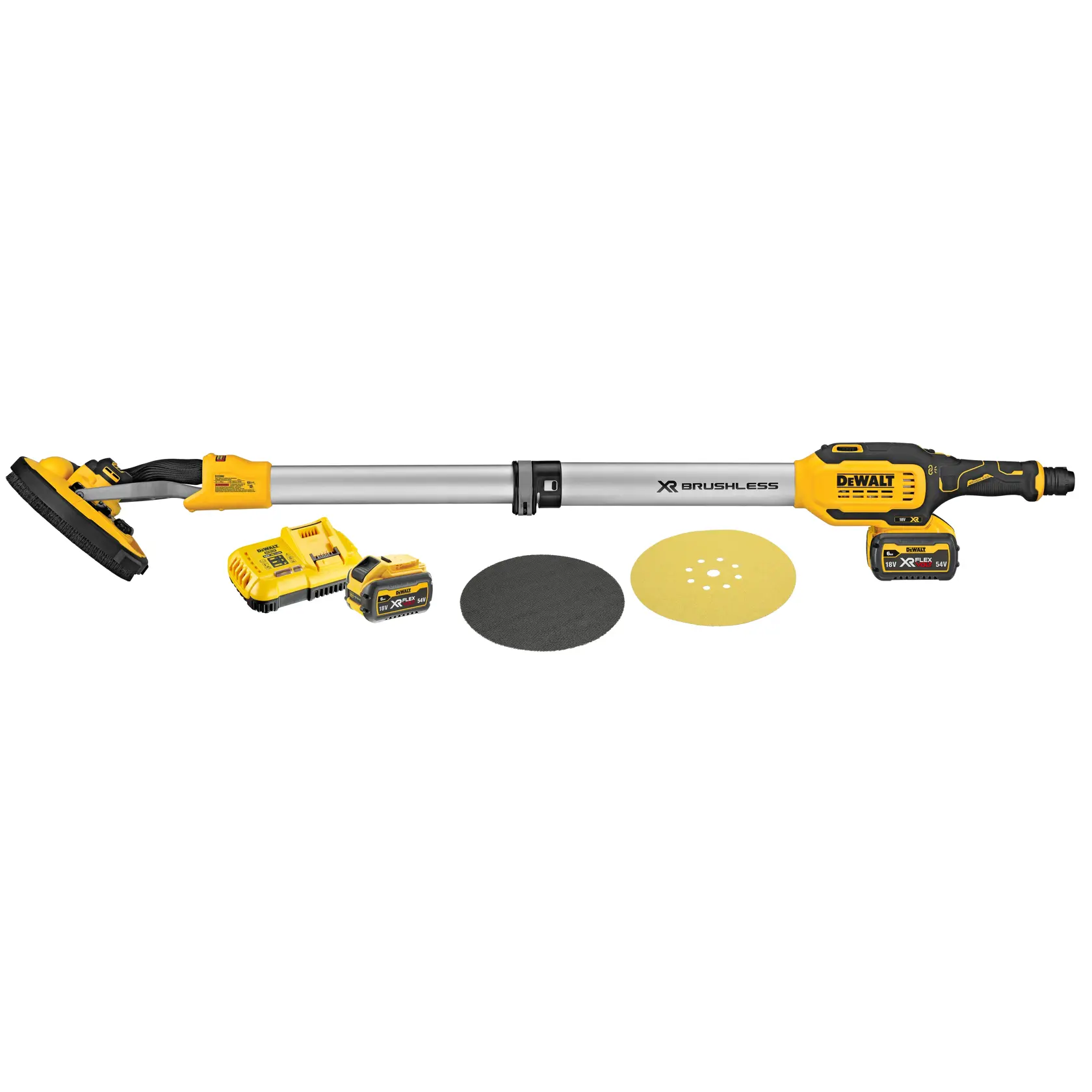 18V XR Szlifierka do płyt k-g 225mm - 2 x 6Ah