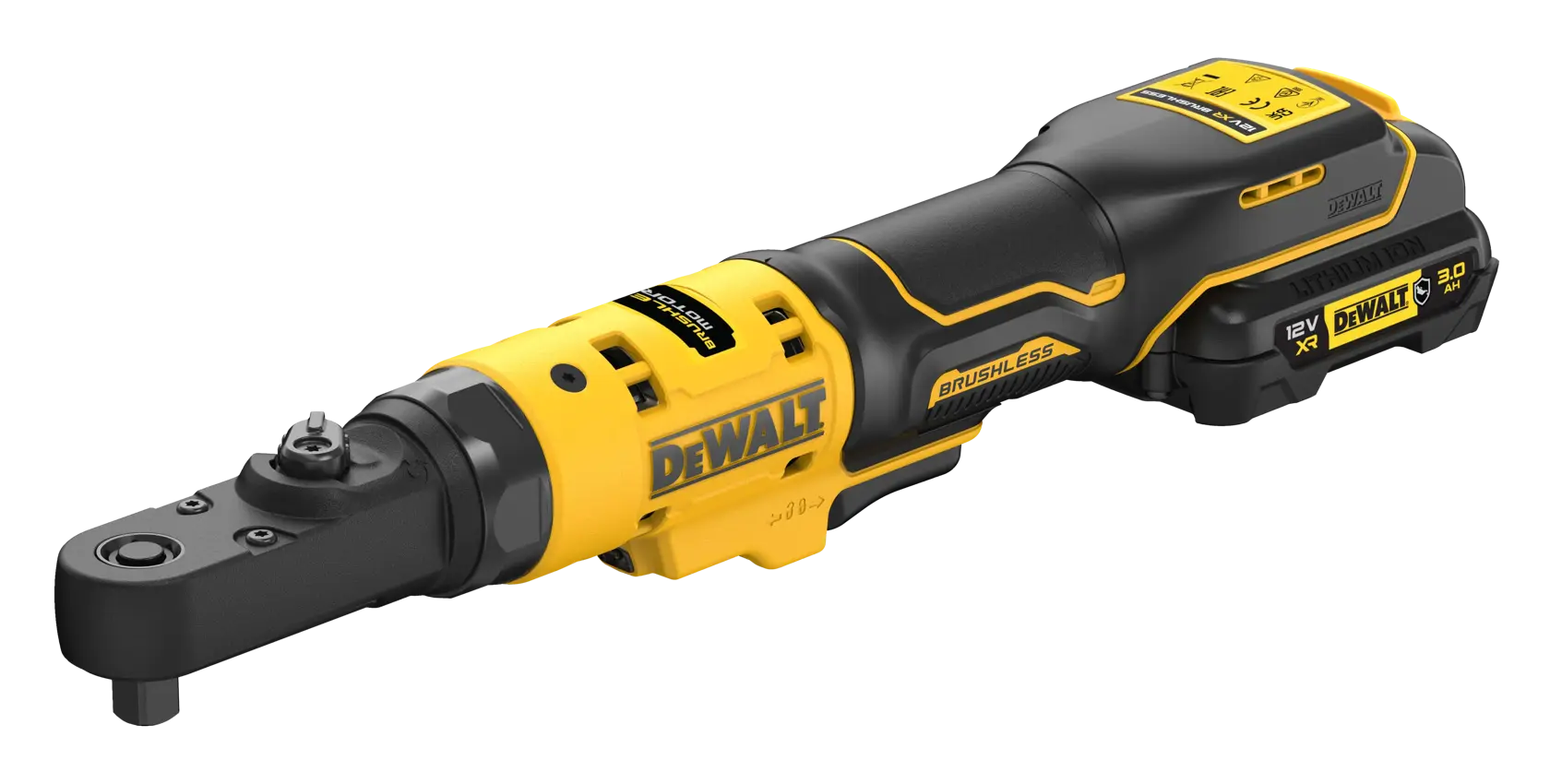 Bezszczotkowa grzechotka z uszczelnioną głowicą 12V XR 3/8" i 1/4" - 2 x akumulator 3AH „G-Class"