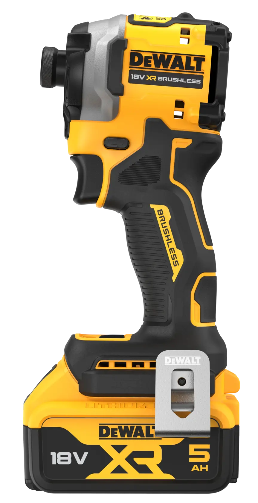 Kompaktowy bezszczotkowy wkręt udarowy DEWALT® 18V XR® - 2 x 5Ah bateria