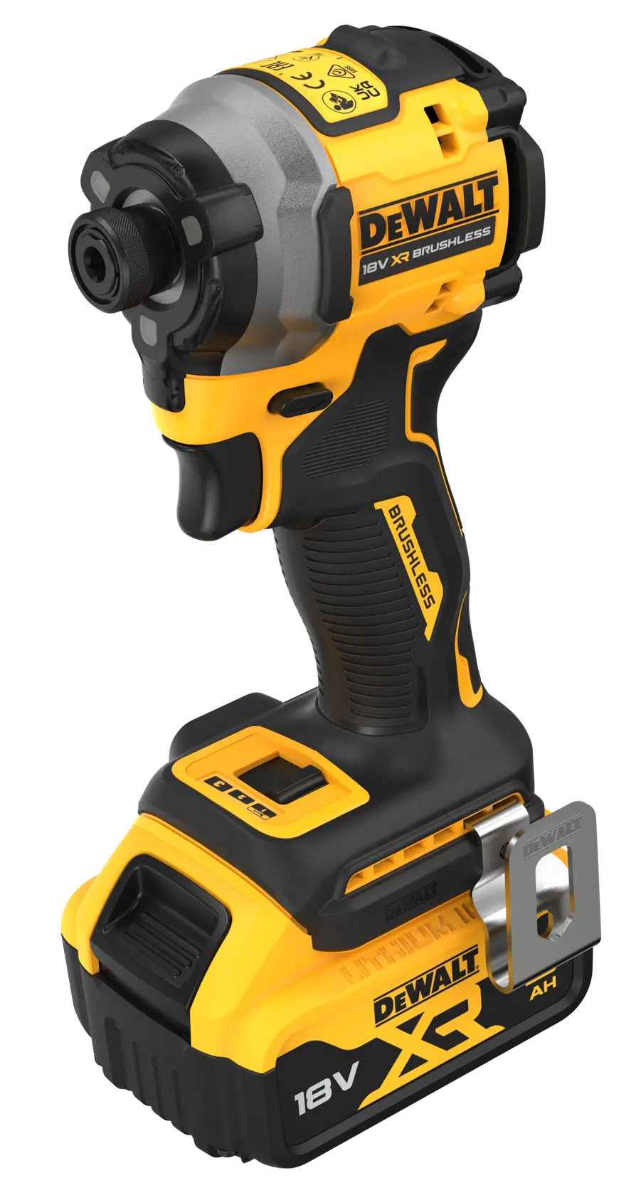 Kompaktowy bezszczotkowy wkręt udarowy DEWALT® 18V XR® - 2 x 5Ah bateria