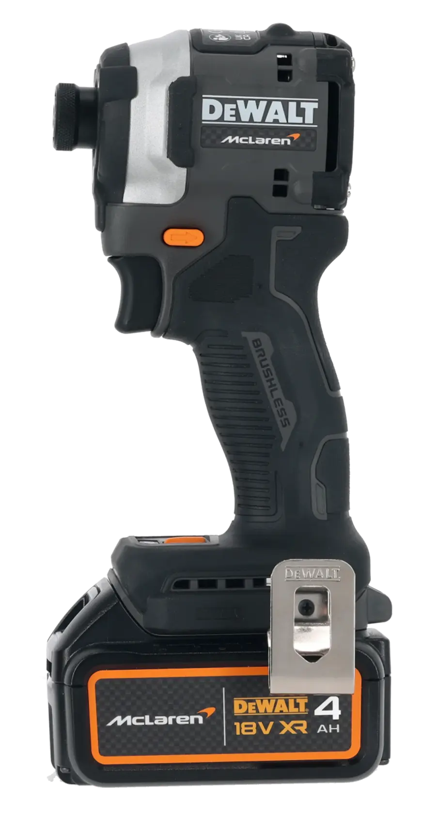 Zakrętarka udarowa z silnikiem bezszczotkowym DEWALT® x McLaren F1 18V XR - 2 x 4AH