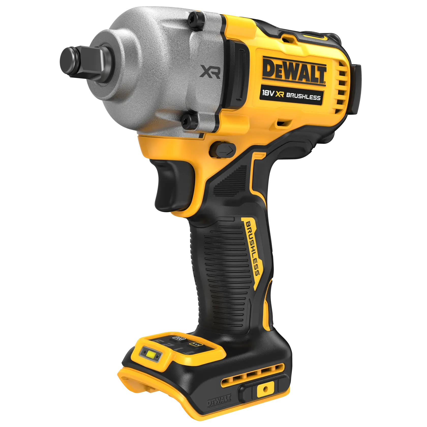 Bezszczotkowy klucz udarowy 1/2 cala z pierścieniem zabezpieczającym o średnim momencie obrotowym DEWALT® 18V XR® (samo narzędzie)