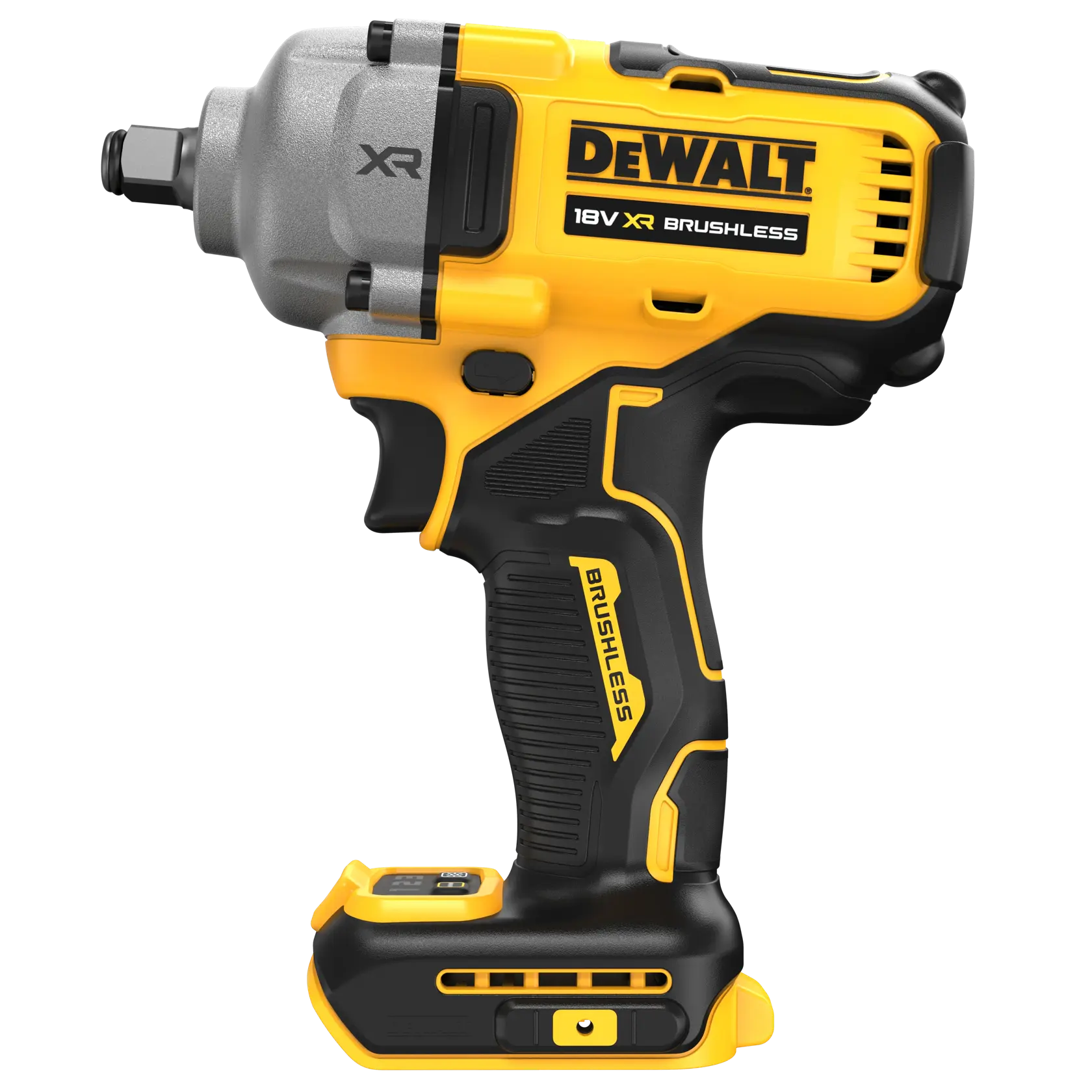 Bezszczotkowy klucz udarowy 1/2 cala z pierścieniem zabezpieczającym o średnim momencie obrotowym DEWALT® 18V XR® (samo narzędzie)
