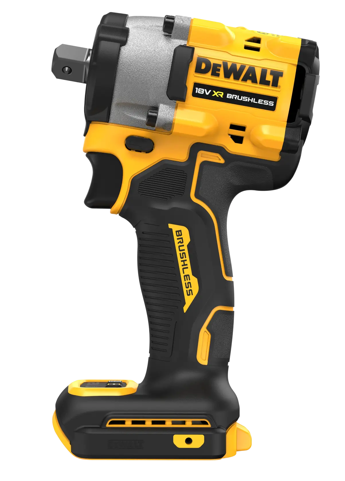 Bezszczotkowy kompaktowy klucz udarowy 1/2 cala z pierścieniem zabezpieczającym DEWALT® 18V XR® (samo narzędzie)