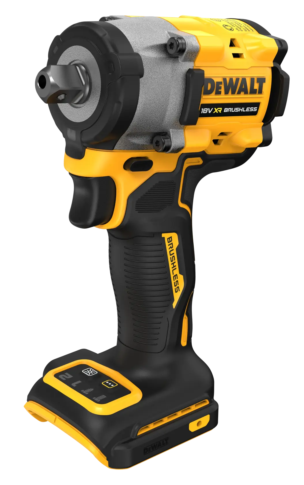 Bezszczotkowy kompaktowy klucz udarowy 1/2 cala z pierścieniem zabezpieczającym DEWALT® 18V XR® (samo narzędzie)