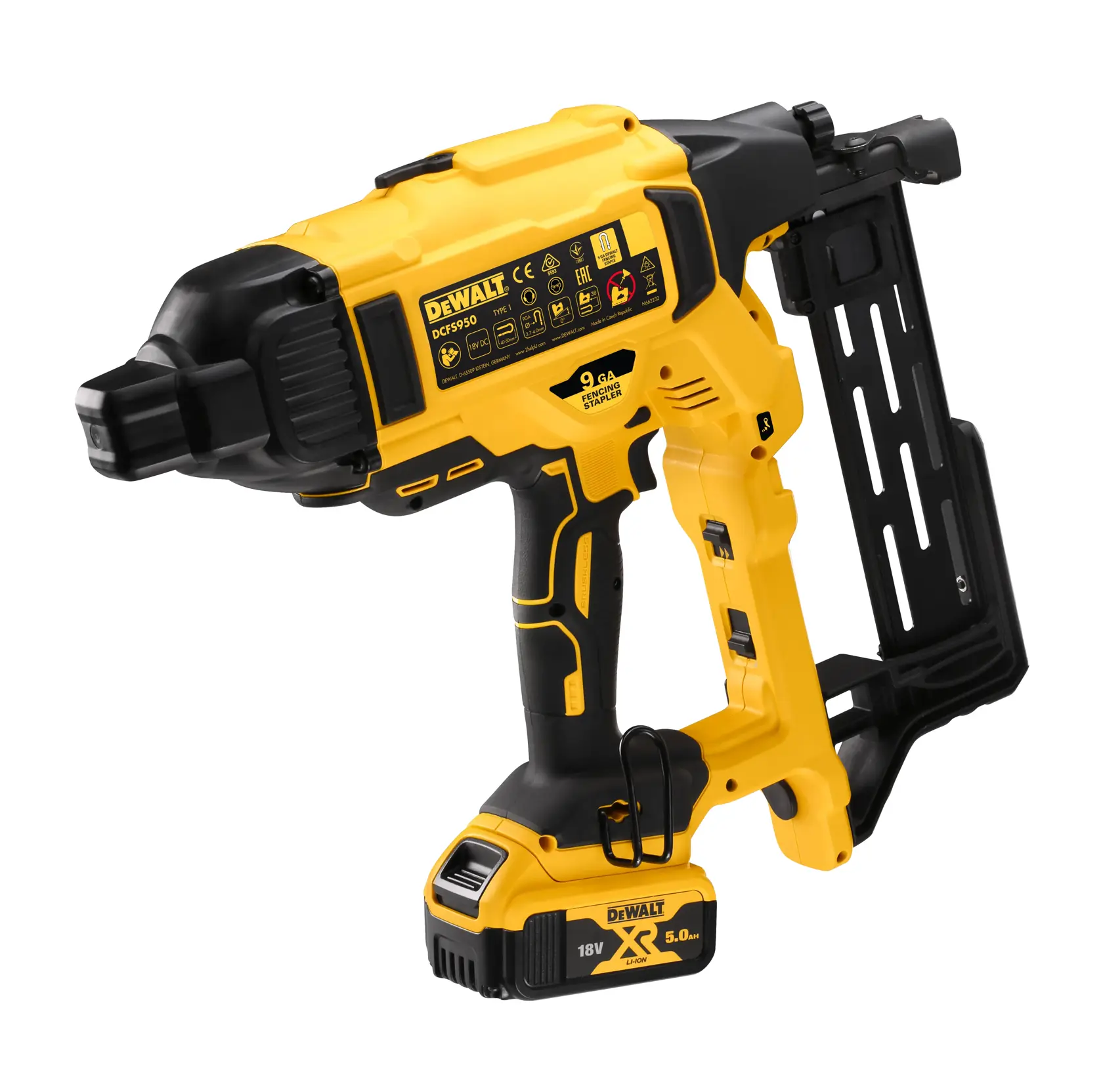 18V XR Zszywacz do ogrodzeń 2 X 5Ah