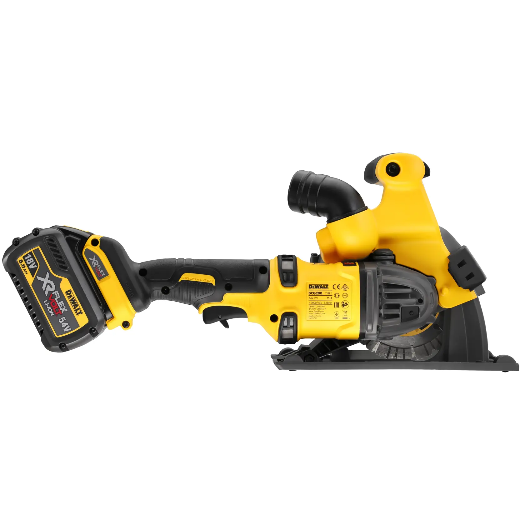54V XR Flexvolt Bruzdownica 2 X 6 Ah