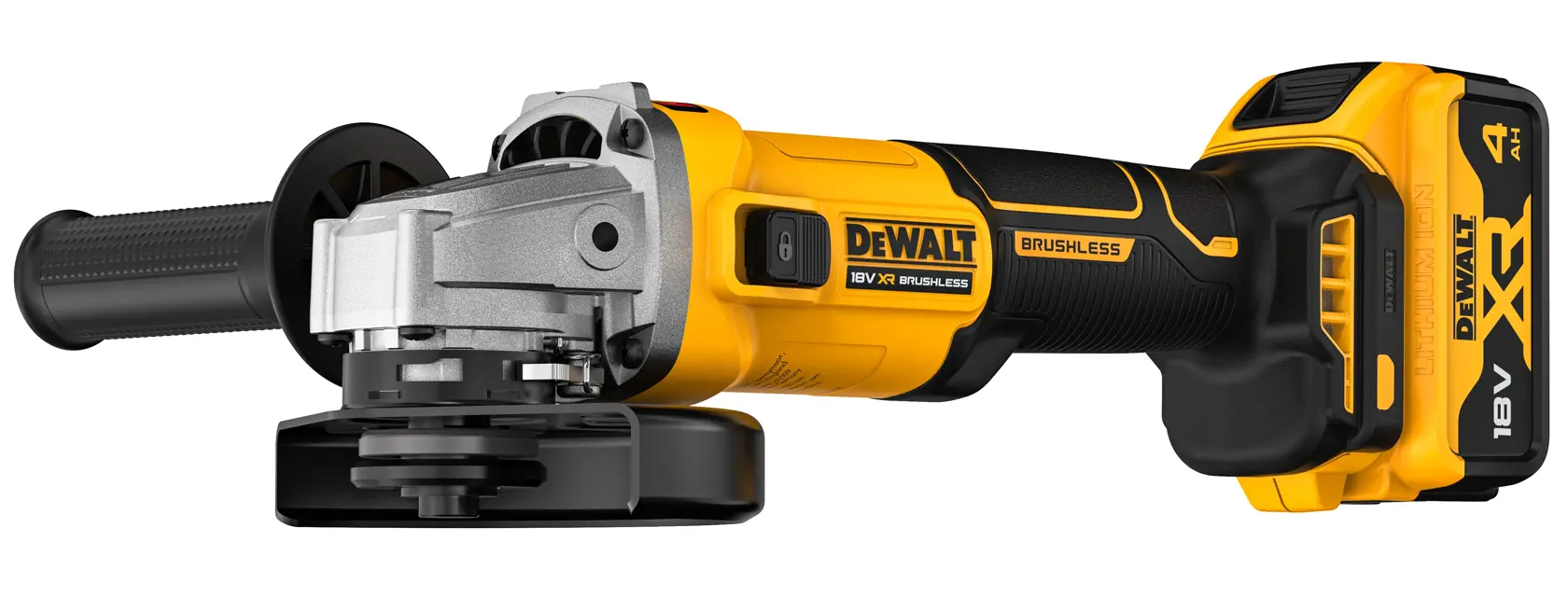 18V XR® 125 mm Bezszczotkowa szlifierka kątowa - 2 x 4Ah