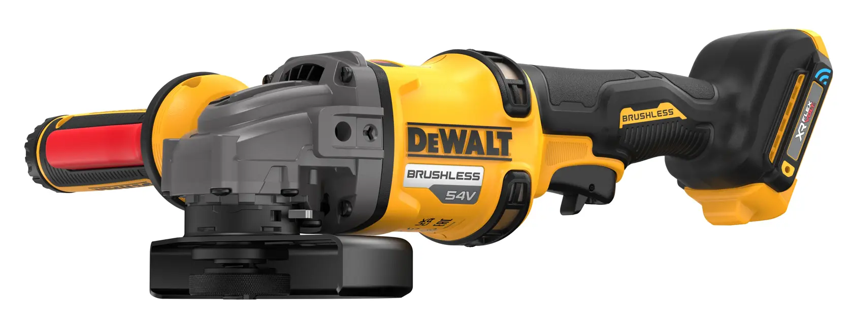 54V XR Flexvolt 125mm Szlifierka kątowa z uchwytem bocznym (tylko narzędzie)