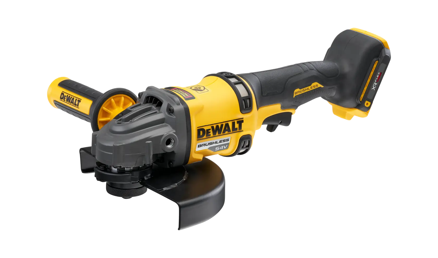 Szlifierka kątowa DEWALT® 54 V XR® FLEXVOLT® 180 mm z uchwytem bocznym (samo narzędzie)