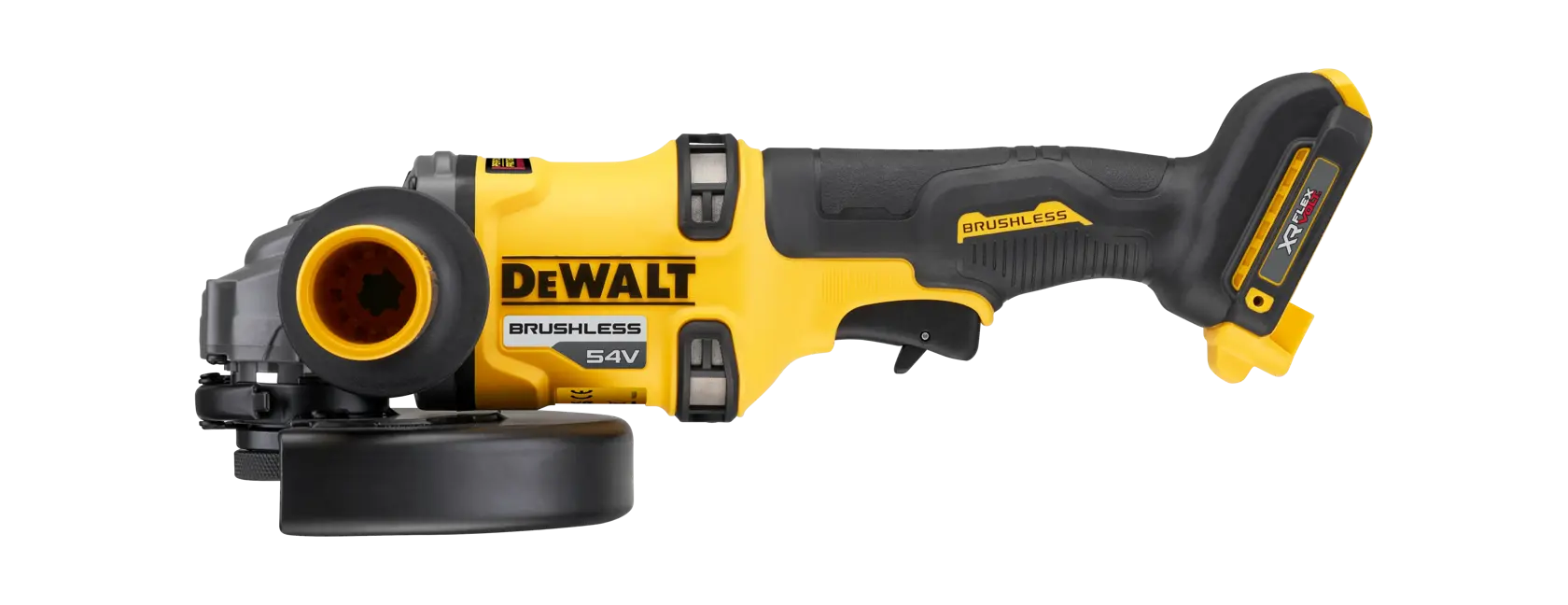 Szlifierka kątowa DEWALT® 54 V XR® FLEXVOLT® 180 mm z uchwytem bocznym (samo narzędzie)