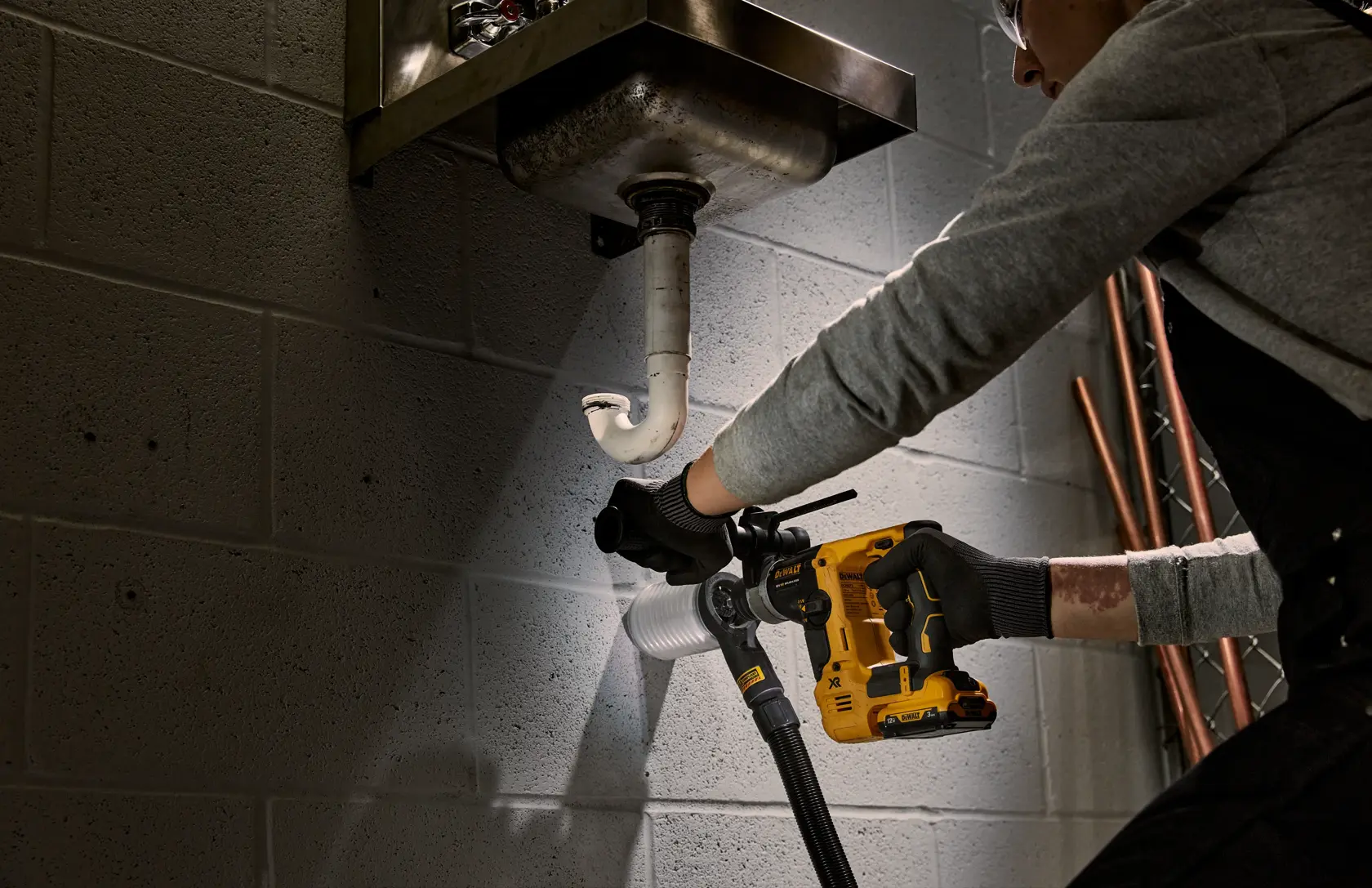 Bezszczotkowa wiertarka 14mm SDS Plus DEWALT® 12V XR® (tylko narzędzia)