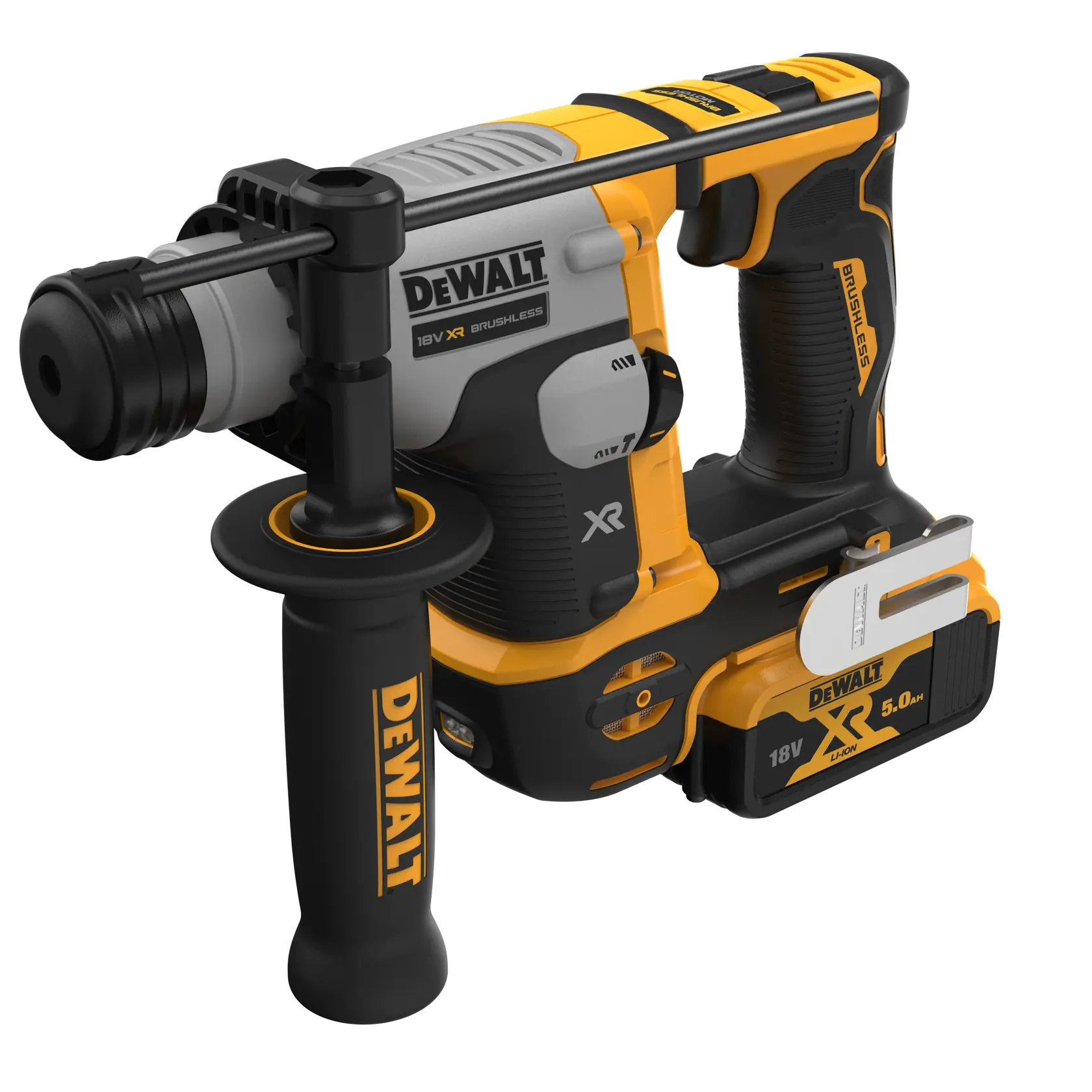 Wiertarka młotowa DEWALT® 18V XR® bezszczotkowa 16mm SDS Plus - 2 x 5Ah