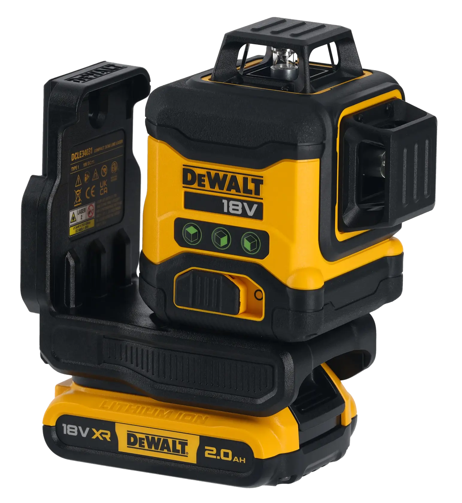 Kompaktowy laser 3-wiązkowy 360° 18V XR - zestaw