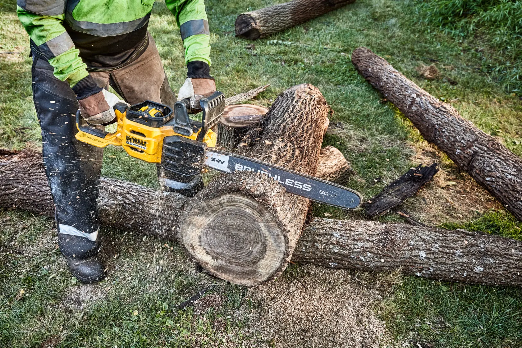 Pilarka łańcuchowa o wysokiej mocy 54V XR Flexvolt 50cm - 1 x 9Ah