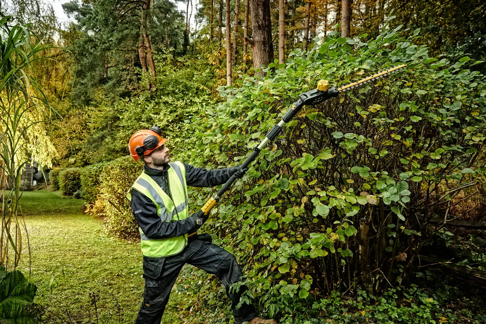 18V XR Nożyce do żywopłotu z drążkiem