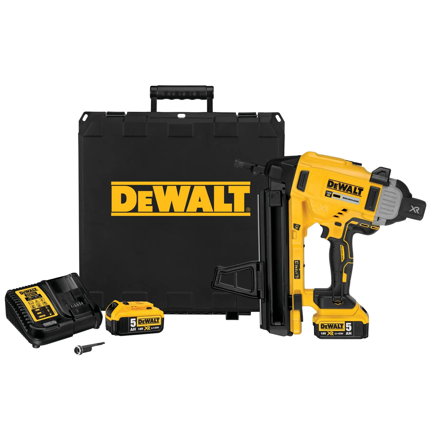 18V XR Gwoździarka do betonu  2 X 5Ah
