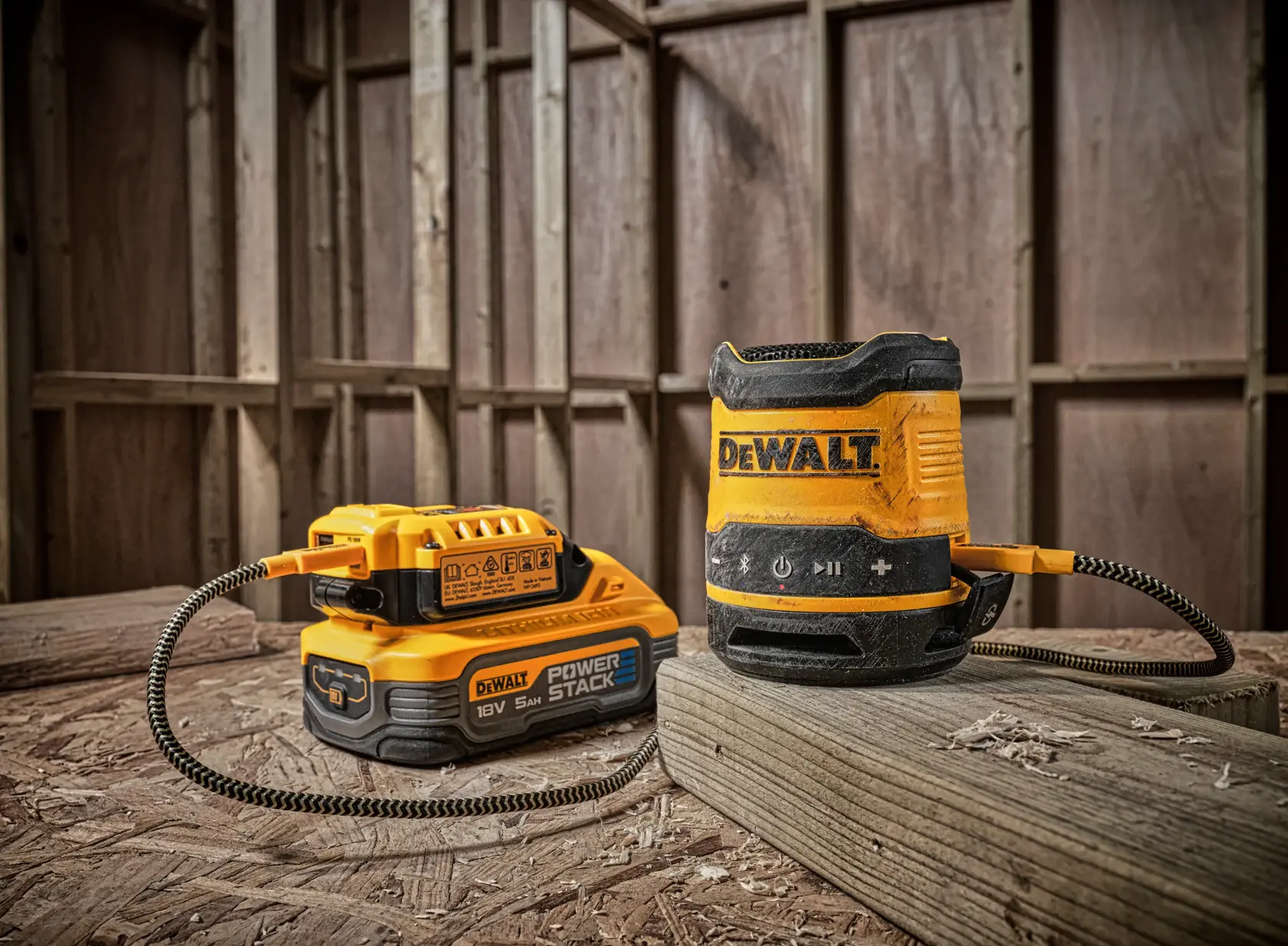 Kompaktowy głośnik Bluetooth USB-C z akumulatorem DEWALT®