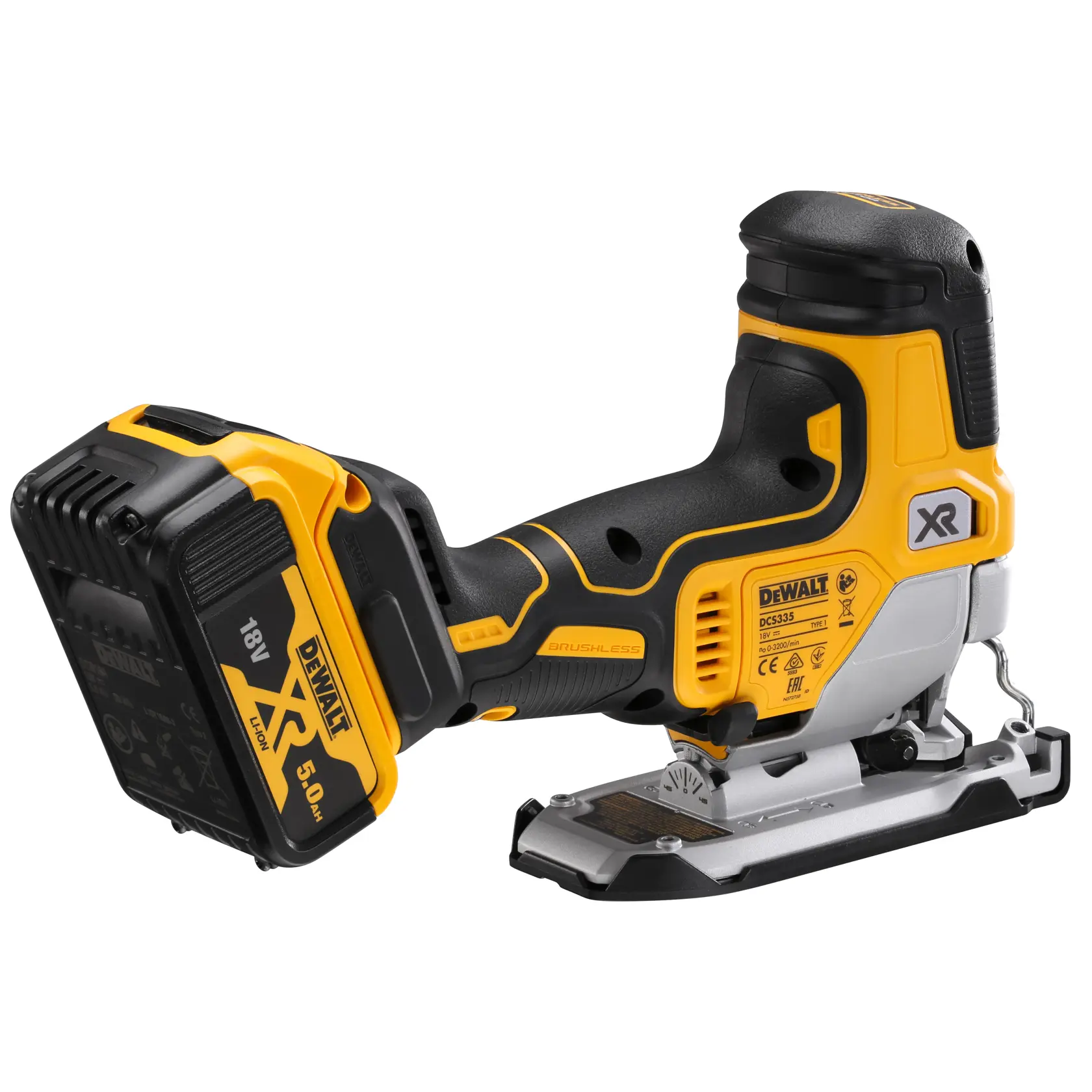 18V XR Wyrzynarka z uchwytem za korpus 2 X 5Ah