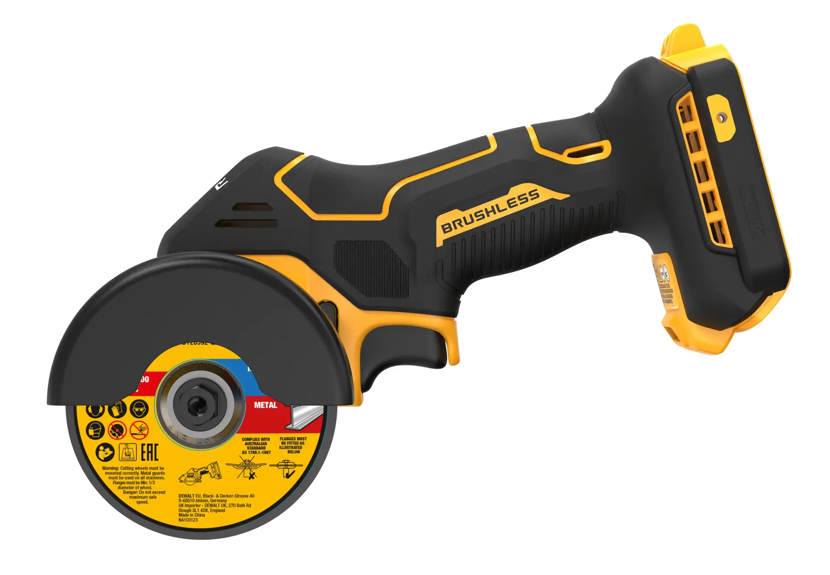 Bezszczotkowa przecinarka DEWALT® 18 V XR® 76 mm (samo narzędzie)