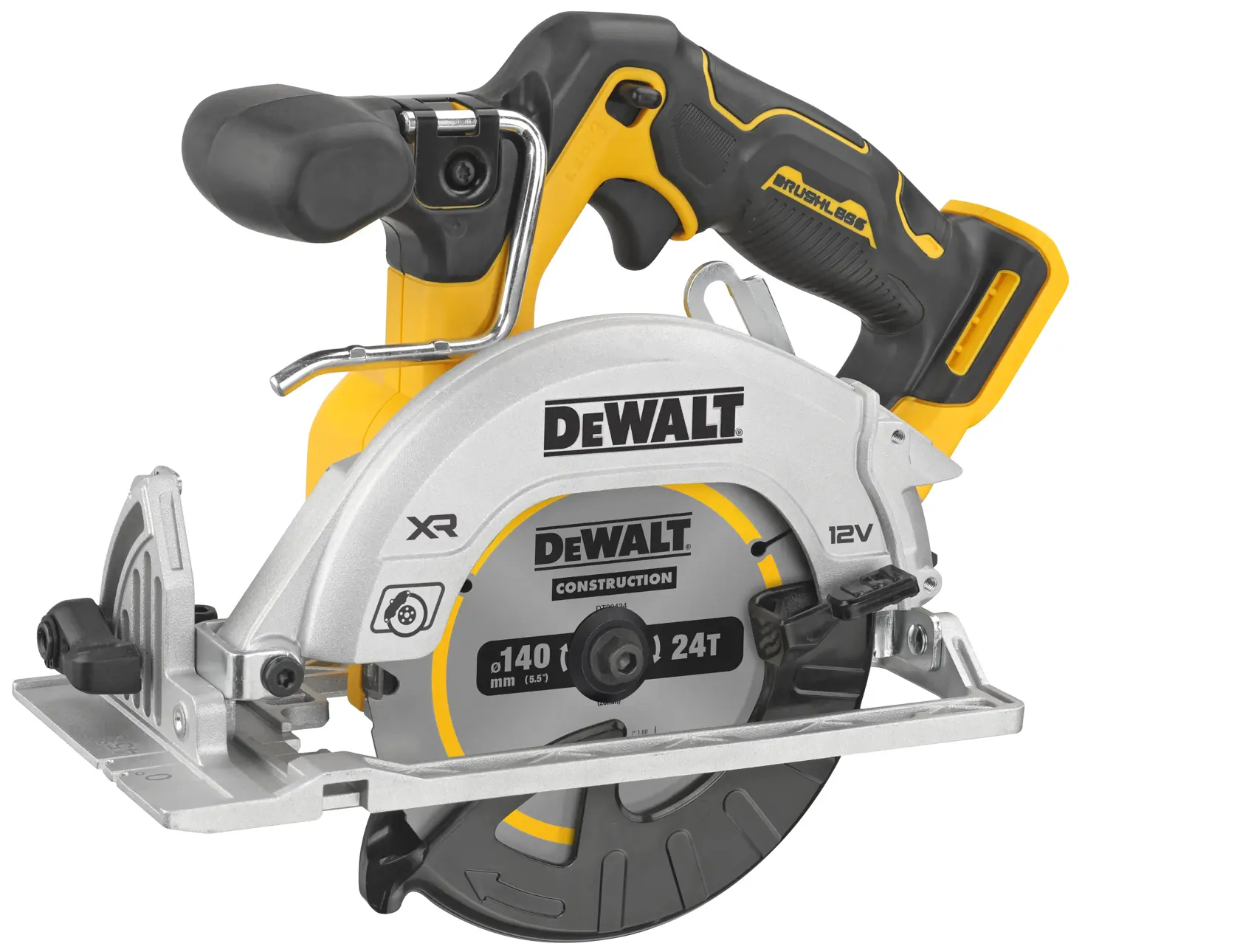 Bezszczotkowa piła tarczowa DEWALT® 12 V XR® 140 mm (samo narzędzie)