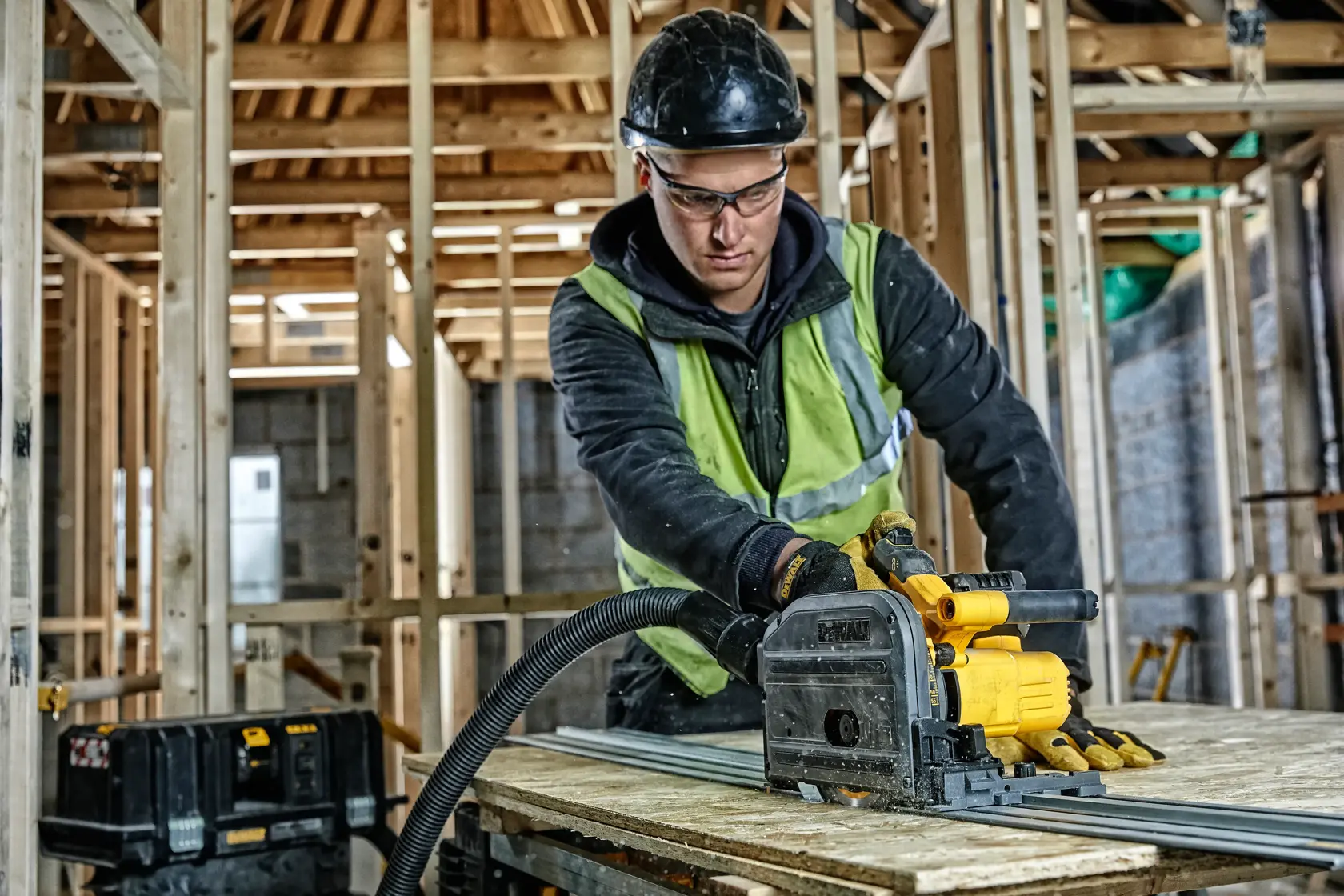 54V XR Flexvolt® 165 mm Zagłębiarka kompatybilna z szyną prowadzącą - narzędzie bez akumulatora i ładowarki