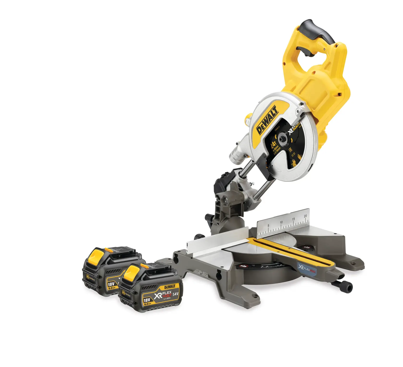 54V XR Flexvolt Pilarka ukosowa 216mm 2 X 6Ah