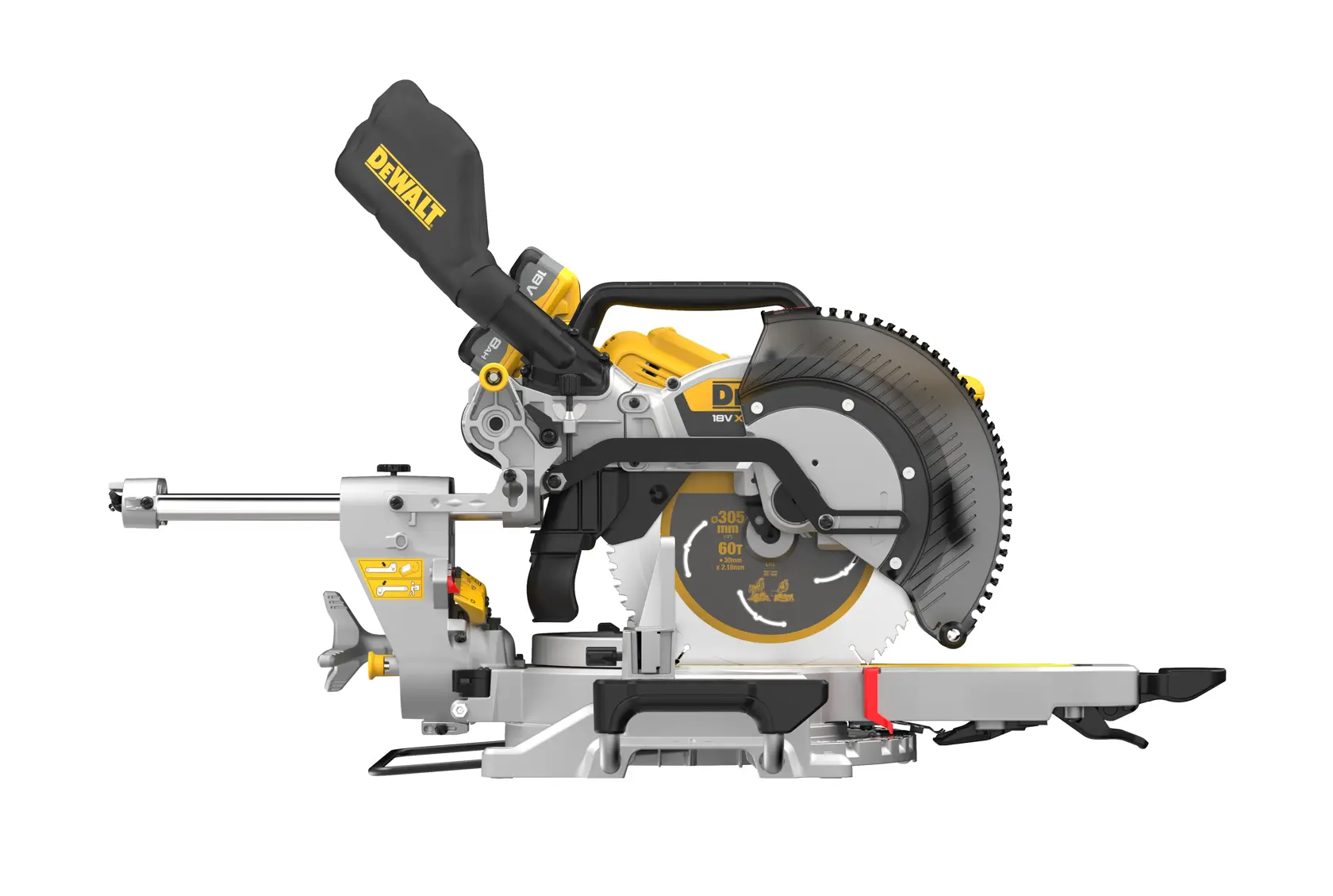 Ukośnica DEWALT® 18V XR® 305 mm - 2 akumulatory 8 Ah