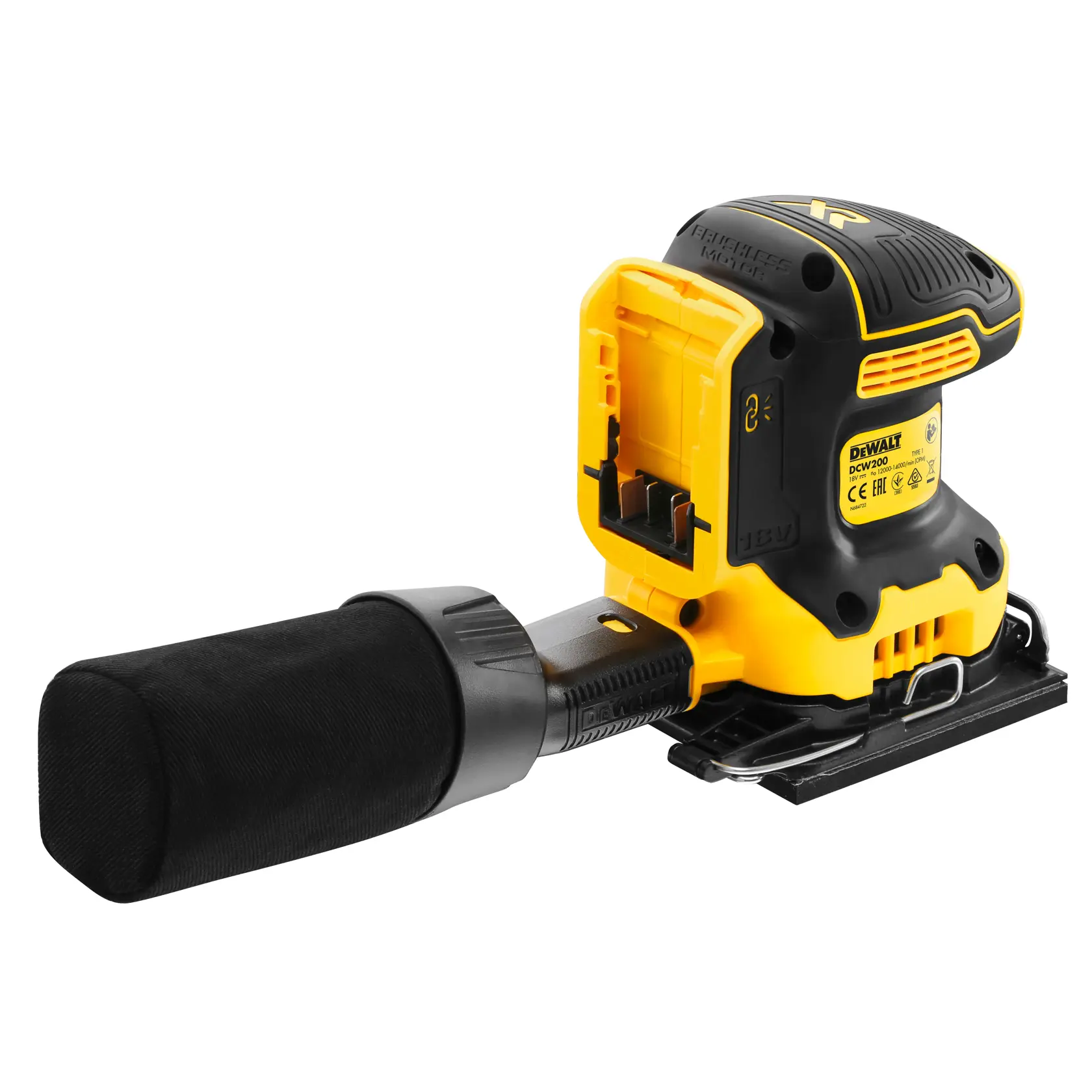 18V XR Szlifierka oscylacyjna 1/4"