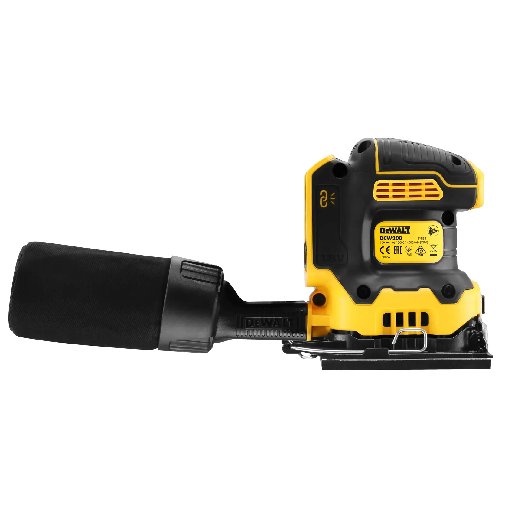18V XR Szlifierka oscylacyjna 1/4"