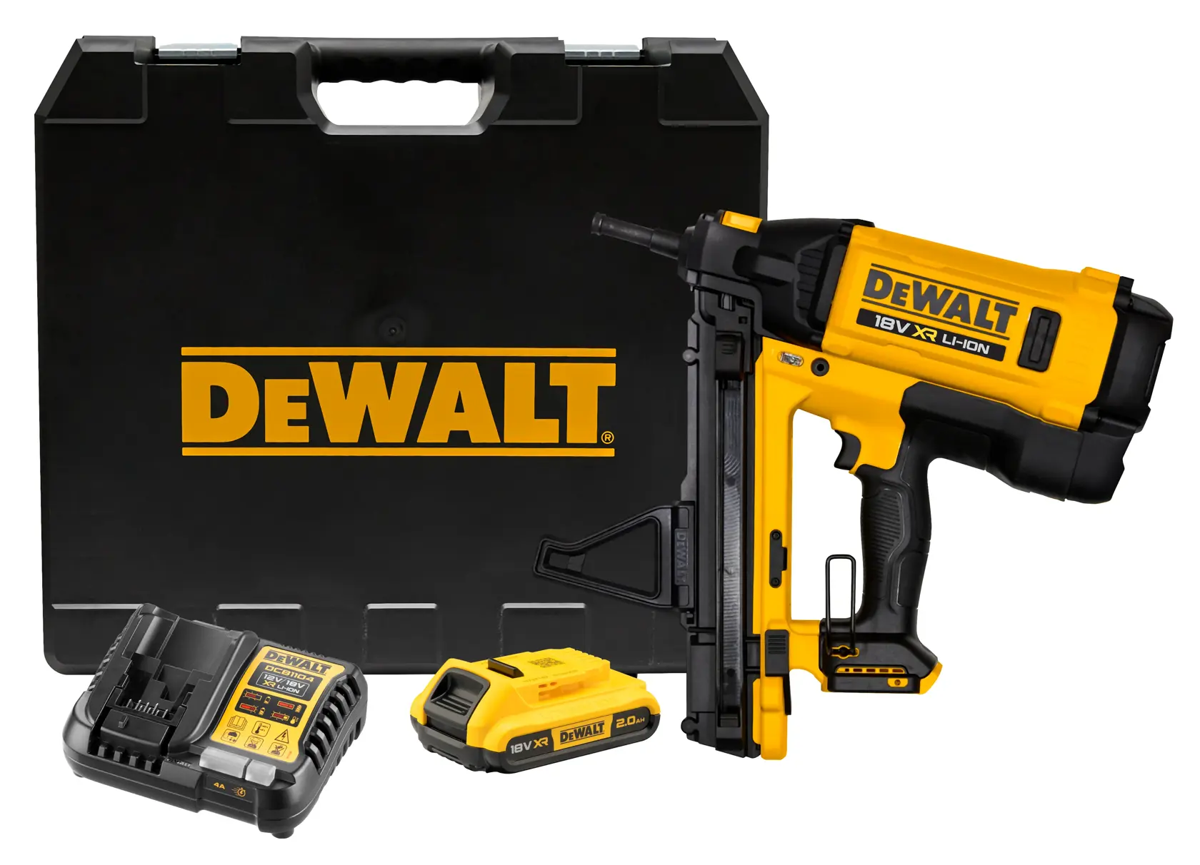 18V XR Gwoździarka gazowa do betonu  - 1 x 2Ah