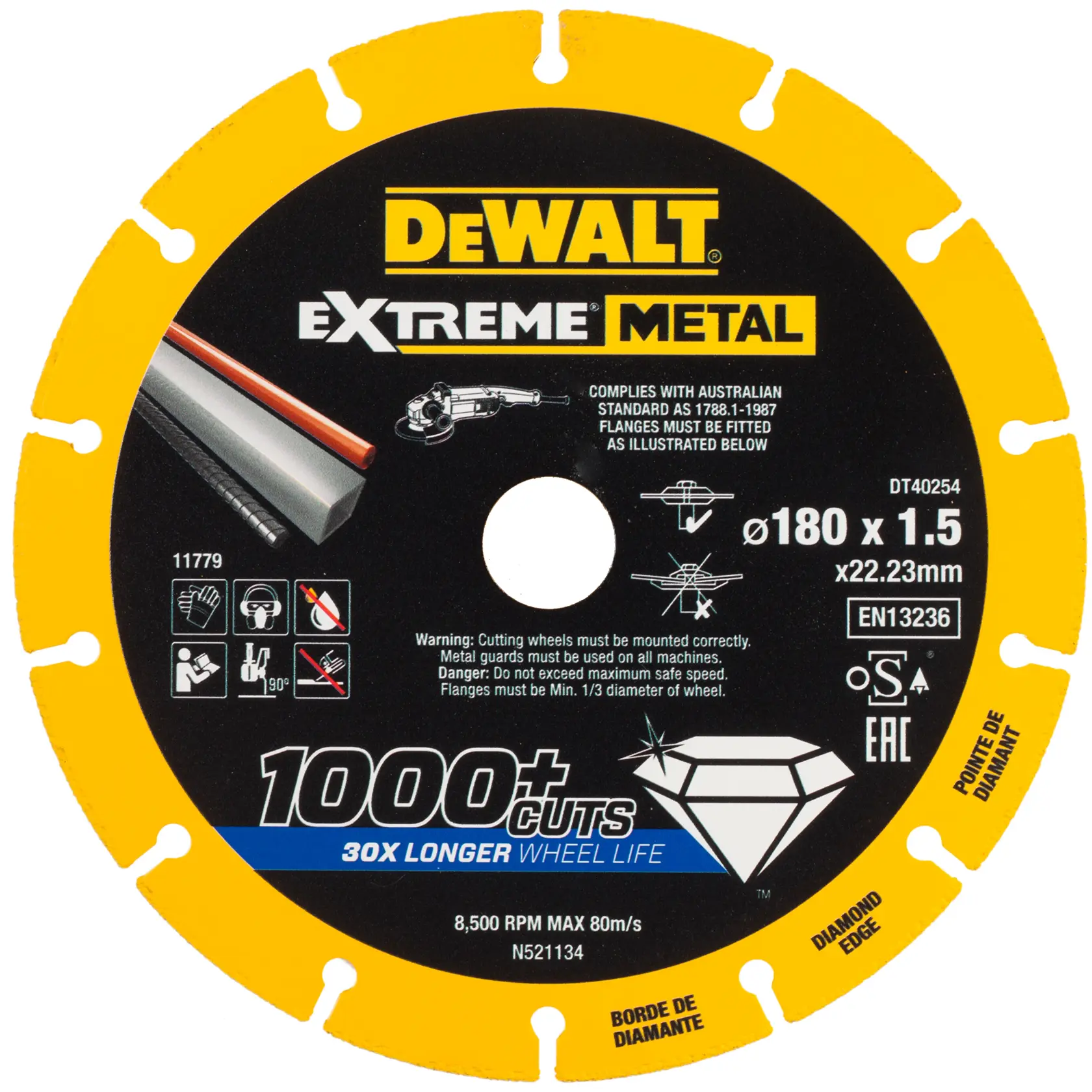 Tarcza diamentowa Extreme 180 x 22,23 x 1,5 mm