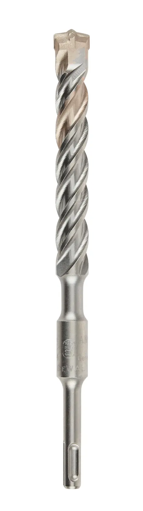 Broca metálica DEWALT DT9684 de espiral con vástago SDS-plus para concreto y mampostería.