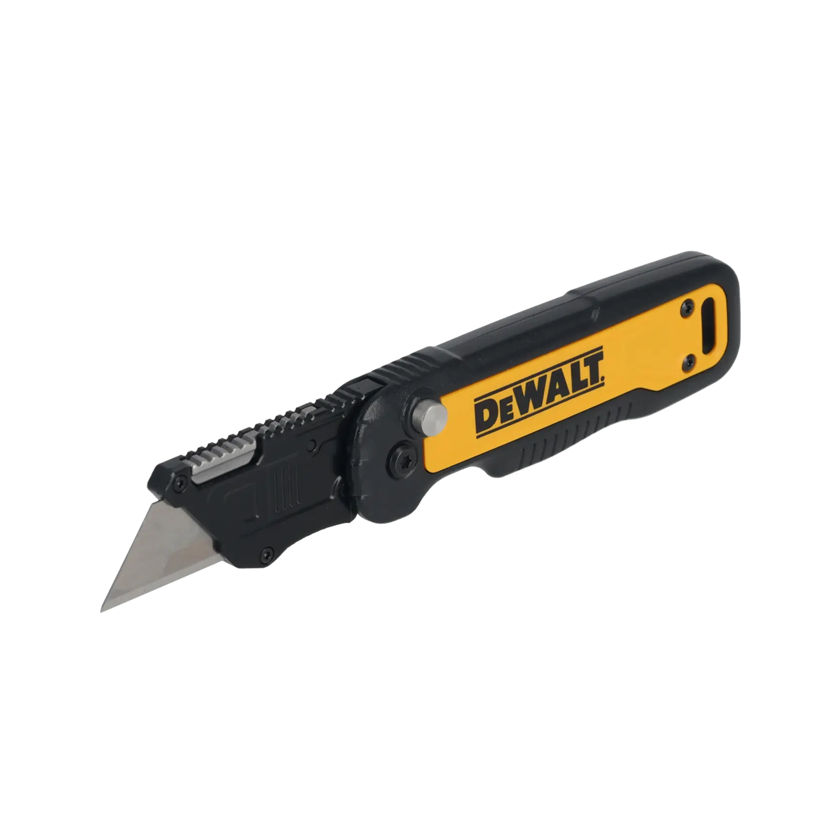Składany nóż uniwersalny DEWALT® z ostrzem stałym i mechanizmem otwierania Push and Flip
